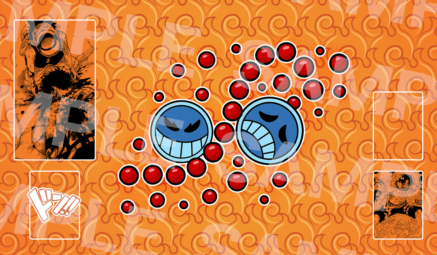 One Piece Flame Flame Fruit Mat