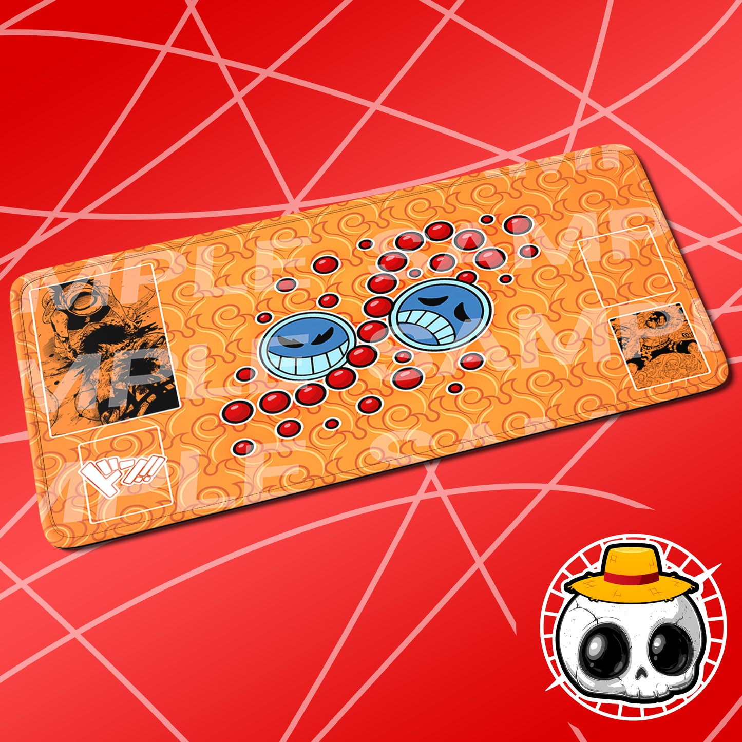 One Piece Flame Flame Fruit Mat