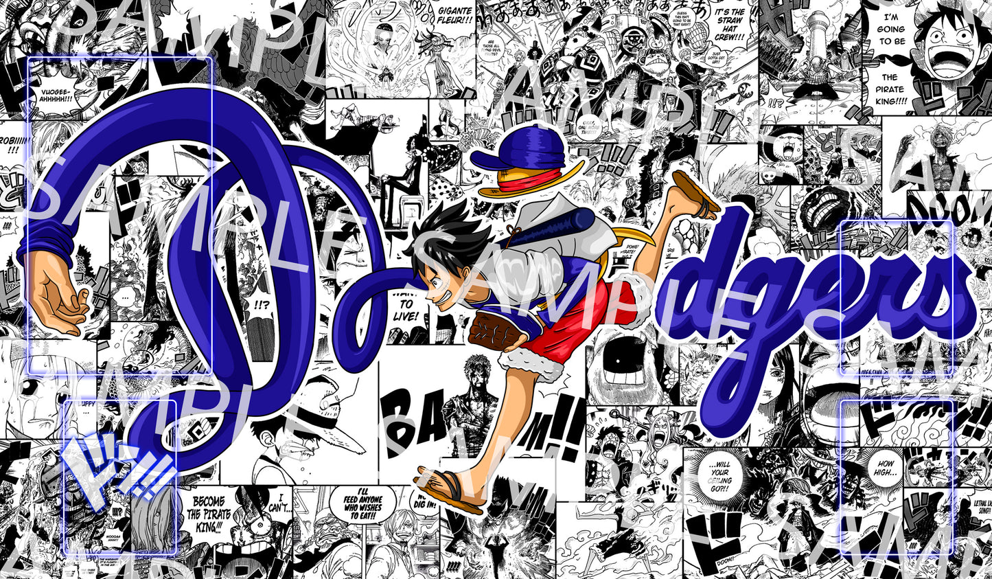 One Piece Luffy LA Dodgers