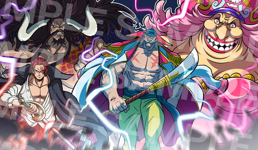 One Piece Former 4 Emperors of the sea Playmat