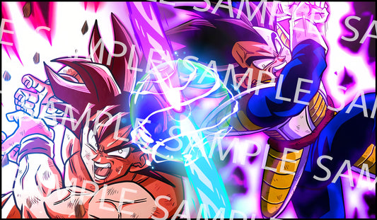 Dragon Ball Playmat Son Goku VS Vegeta Showdown