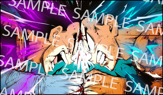 Dragon Ball Playmat Son Goku VS Vegeta