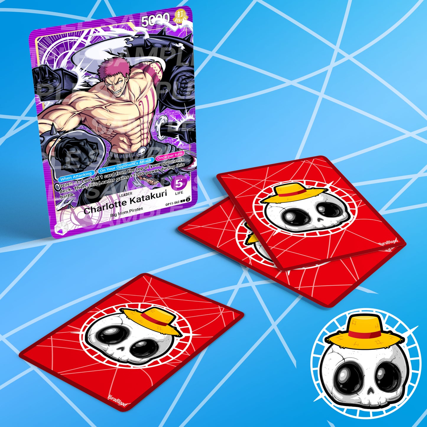 One Piece Custom Leader OP11 P Charlotte Katakuri Card