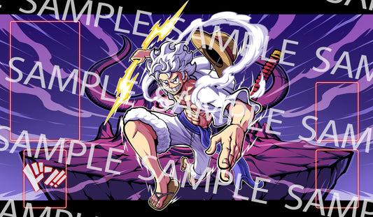 One Piece Luffy Gear 5 Onigashima Playmat