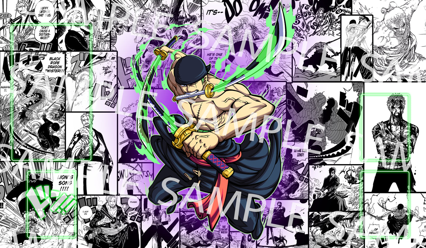 One Piece Roronoa Zoro Playmat